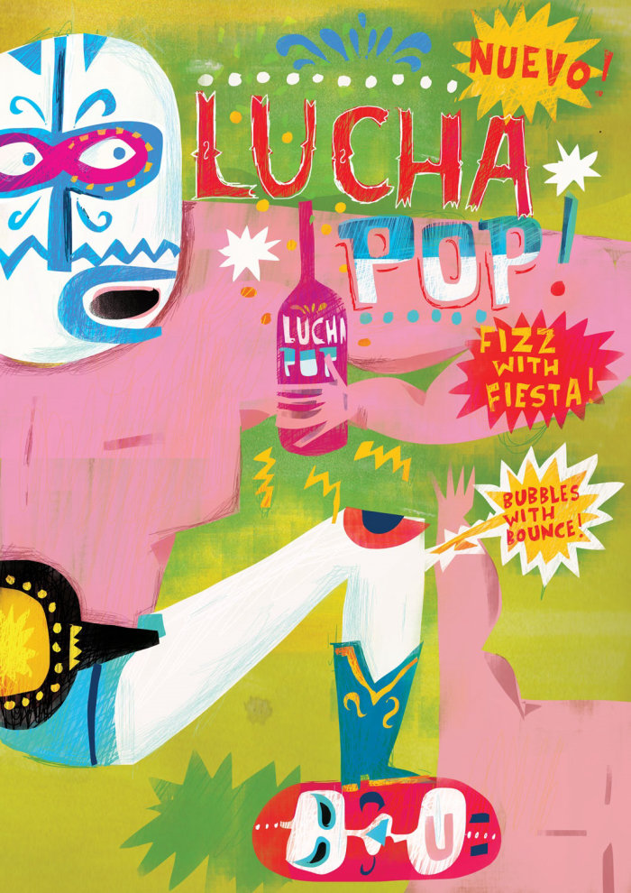 Calligraphy of Lucha Pop