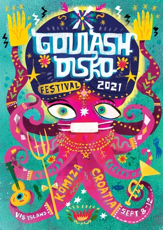 Goulash Disko Festival 2021 poster art