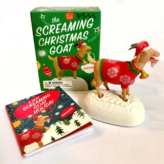 Vibrant and hilarious illustration for ’The Screaming Christmas Goat’ book