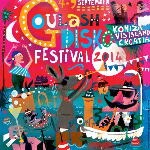 Poster art for THE GOULASH DISKO FESTIVAL 2014
