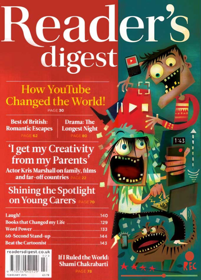 Readers Digest front cover illustration