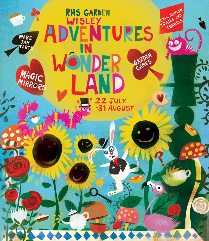 RHS Posters - Alice in Wonderland poster illustration