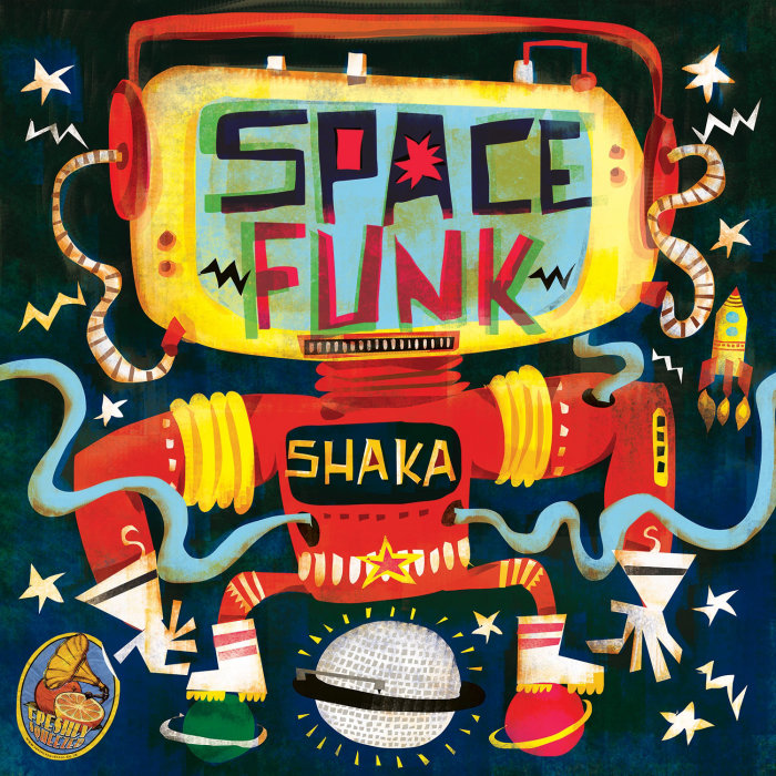 An illustration for Space Funk EP Cover