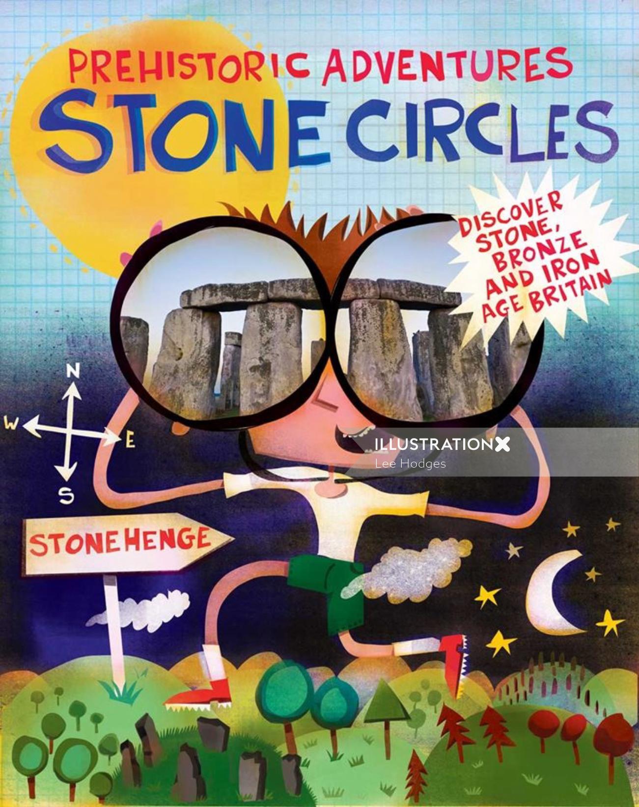 Arte da capa do livro Círculos de Pedra