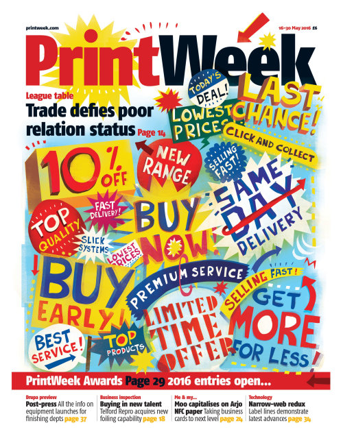Print week magazine cover art

