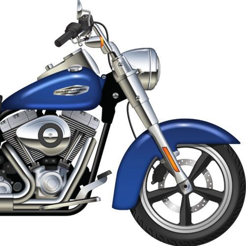 Illustration of Harley Davidson Dynaglide