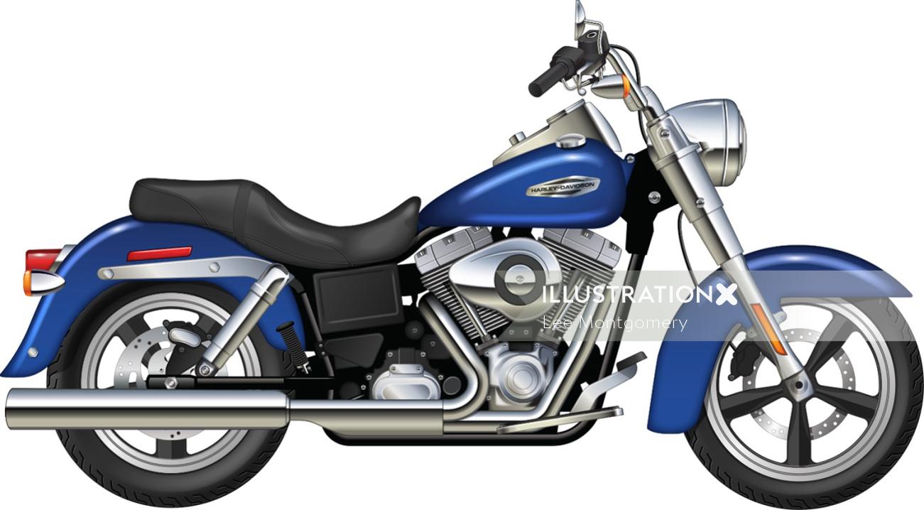 Illustration de Harley Davidson Dynaglide