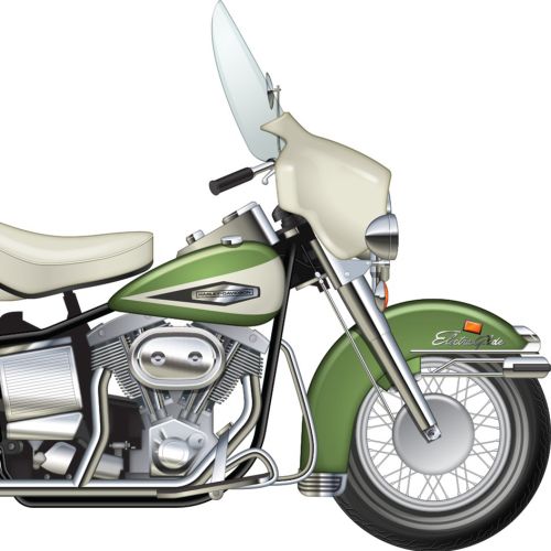 Illustration of Harley Davidson Electraglide