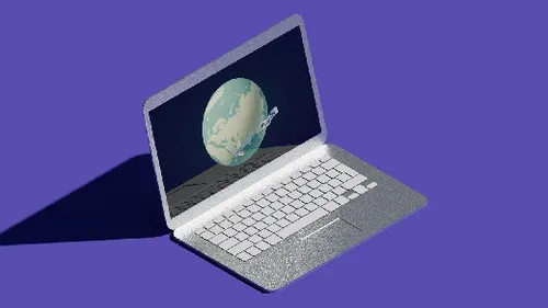 Laptop 3d animation
