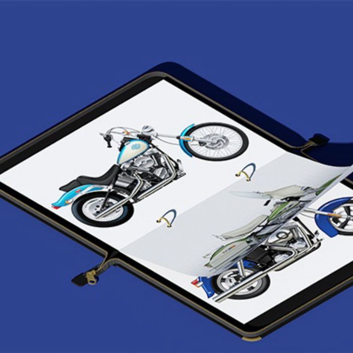 Portfolio page turn animation
