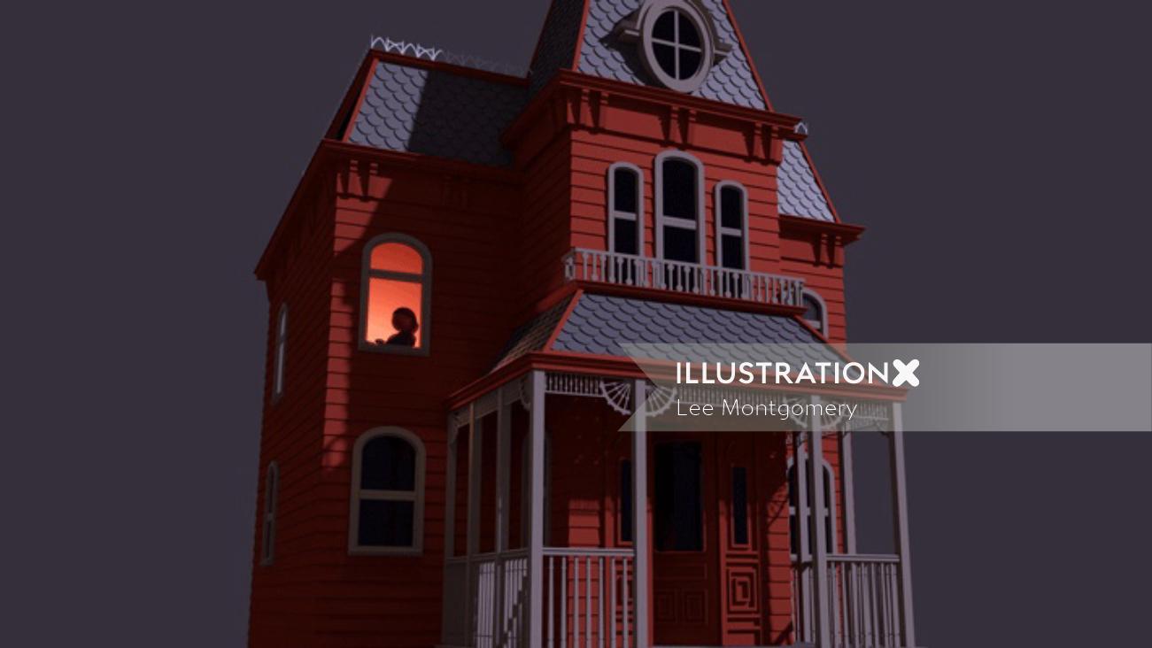 Animation psycho house