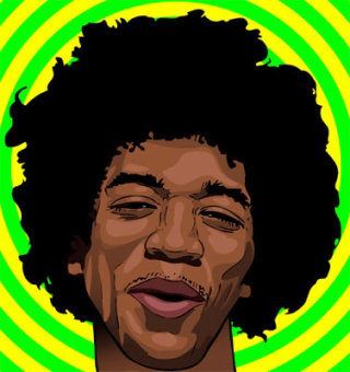 Graphique Jimmy Hendrix
