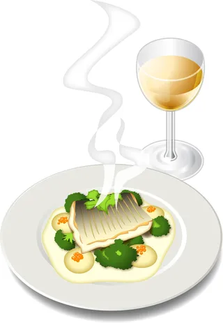 Baked Cod with wine
