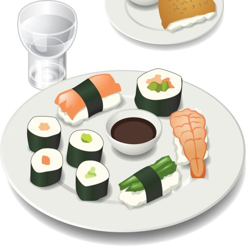 Illustration of Sushi Meal