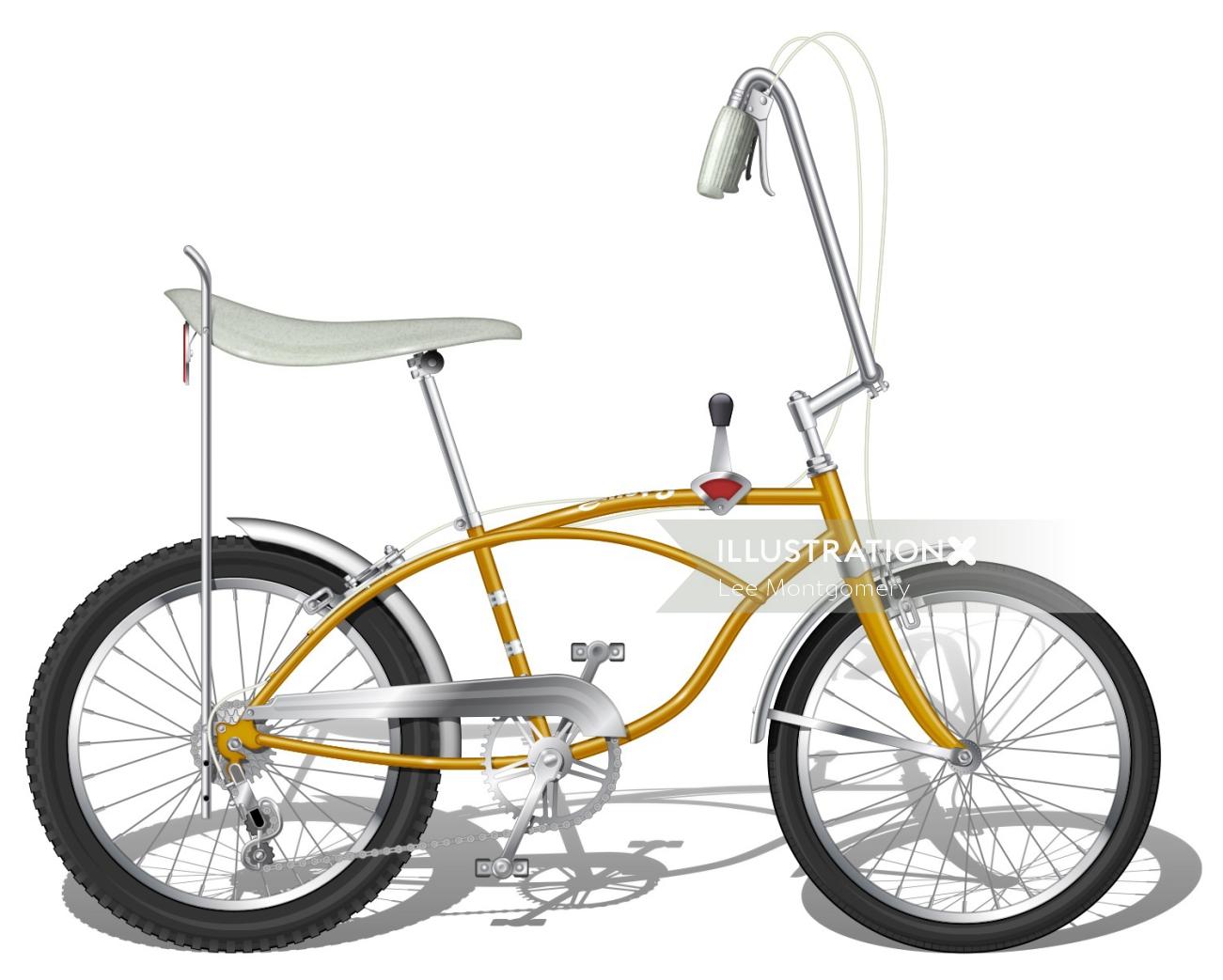 Illustration of Steyr-Puch bicycle