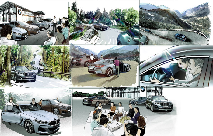 Technical Storyboard of Cars

