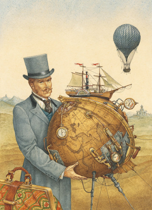 illustration for "Around the World in 80 Days"