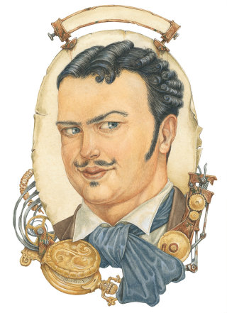 莱夫·卡普兰 (Lev Kaplan) 的男子肖像