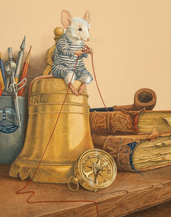 ilustração em aquarela de Eisbjörn