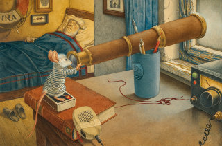 Ilustración del ratón Eisbjörn de Lev Kaplan