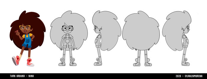 Design de personagens - Nina