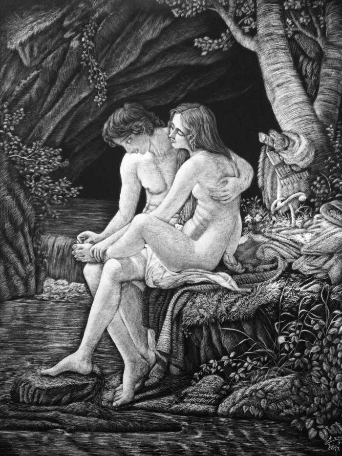 People illustration of Mythology