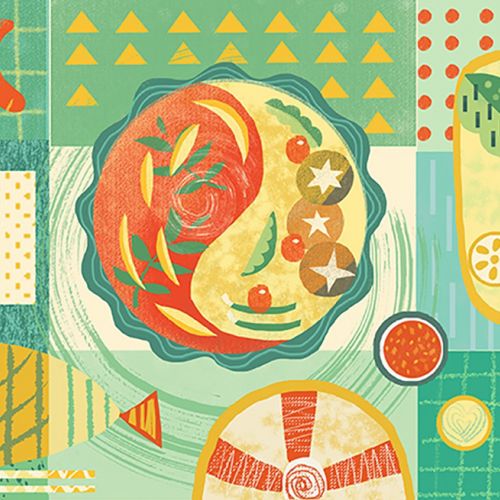 Food illustration of Food geometry