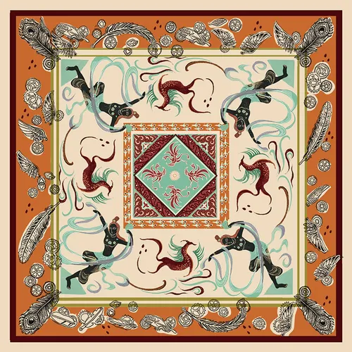 Unit illustration for international scarf design competition