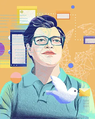 Digital portrait of Yann LeCun