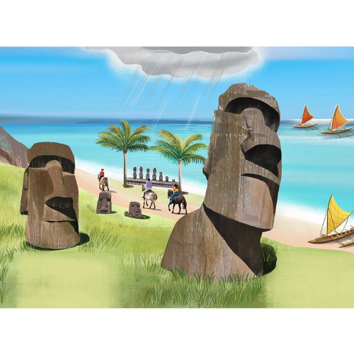 Picture of Easter Island, a Chilean island