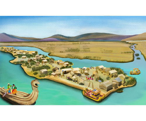 Uros Floating Islands, Peru for "Island" book