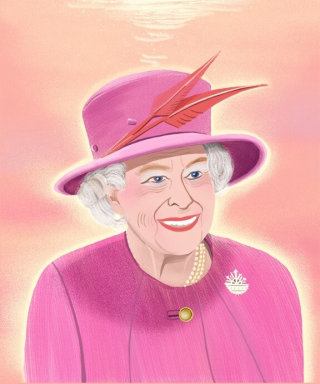 张莉绘制的伊丽莎白女王肖像令人震撼