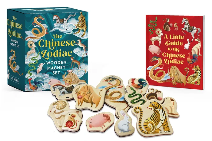 500-piece "Chinese Zodiac" wooden magnet set