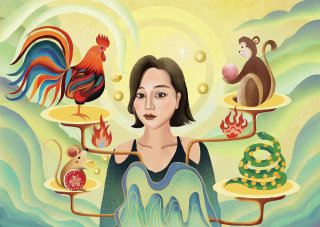 Complete Chinese horoscope illustration for the Chinese Zodiac book