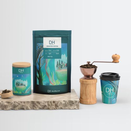 Packaging design of DH roasted coffee