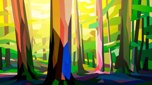 Paysage forestier par Liam Brazier
