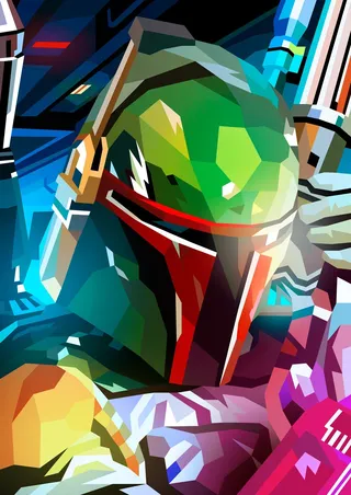 Fantasy Digital graphic poster Boba Fett 