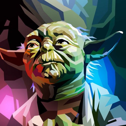 Colorful & Dynamic Yoda Artwork from Star Wars