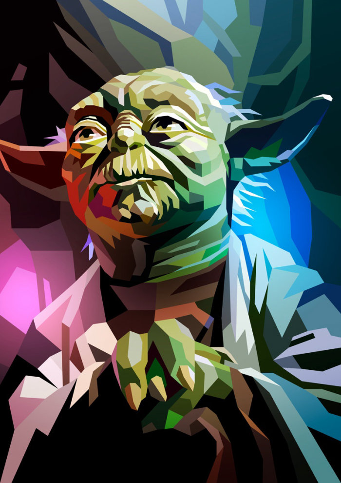 Personagem Yoda em Guerra nas Estrelas