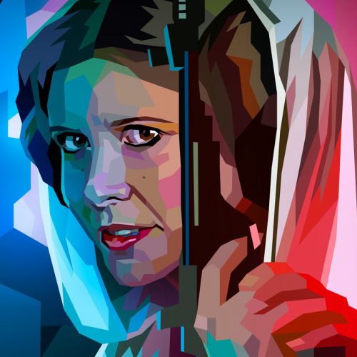 drawing of Princess Leia Organa