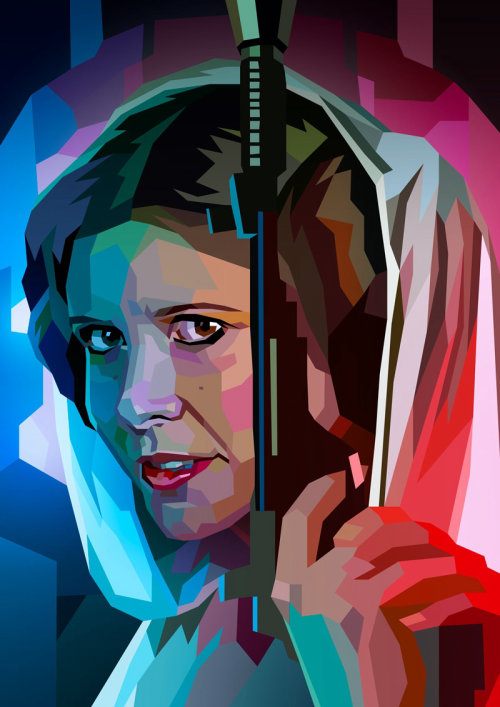 Leia Organa公主的绘画