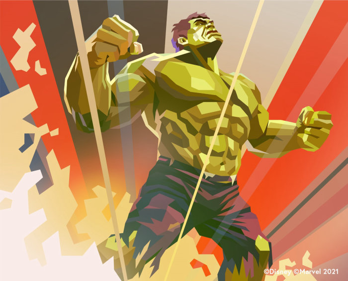 Hulk en colère graphique