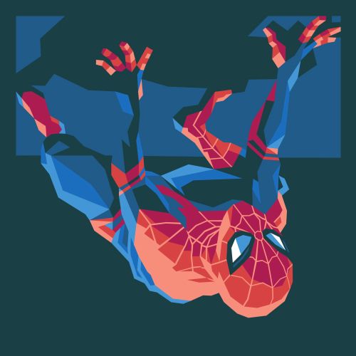 Iconic character design of Spider-Man