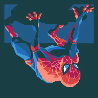 Iconic character design of Spider-Man