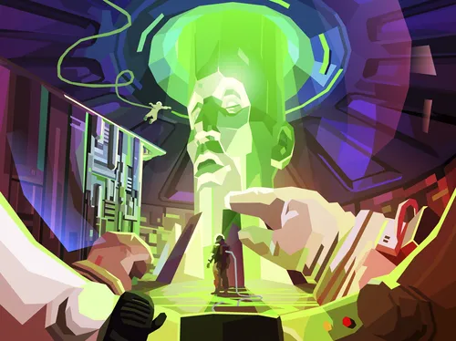 Mythische und futuristische Science-Fiction-Fantasy-Kunstwerke
