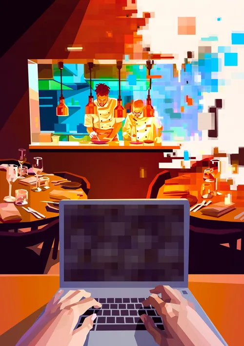 Das Titelbild des Caterer-Magazins zeigt Köche