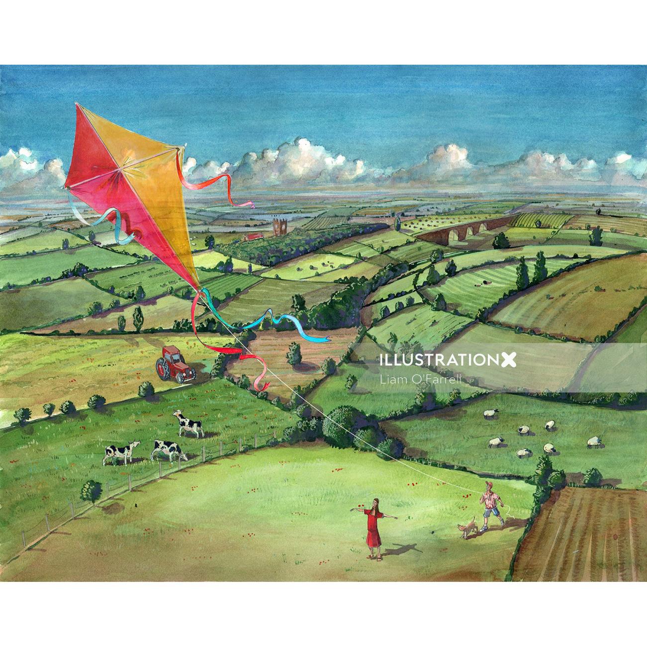 BBC CountryFile Magazine How to fly a kite
