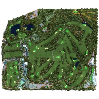 US state of Georgia golf course painting