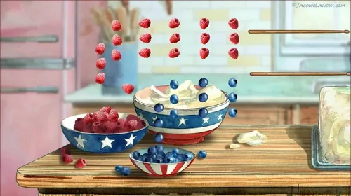 July 4th animation for Jacquie Lawson e-cards