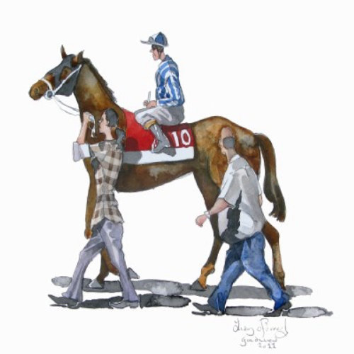 Illustration of Horse and trainers